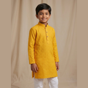 21-SEQ YELLOW KURTA SET K.T