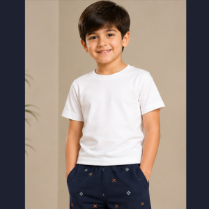 18-BOYS CASUAL WHITE RNS 50TSHIRT VERITO