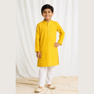 19-YELLOW 1TO10 KURTA PAYZAMA K.T