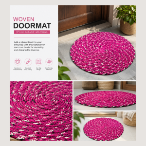 42-ACRYLIC NEW ROUND PAYPUS AHUJA -GARMENTS-HANDLOOM-HOME FURNISHING